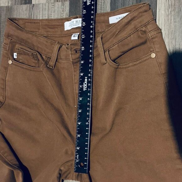 Judy Blue Woodland High Rise Brown Slim Fit Jeans Sz 5 JB88105 - Picture 4 of 9